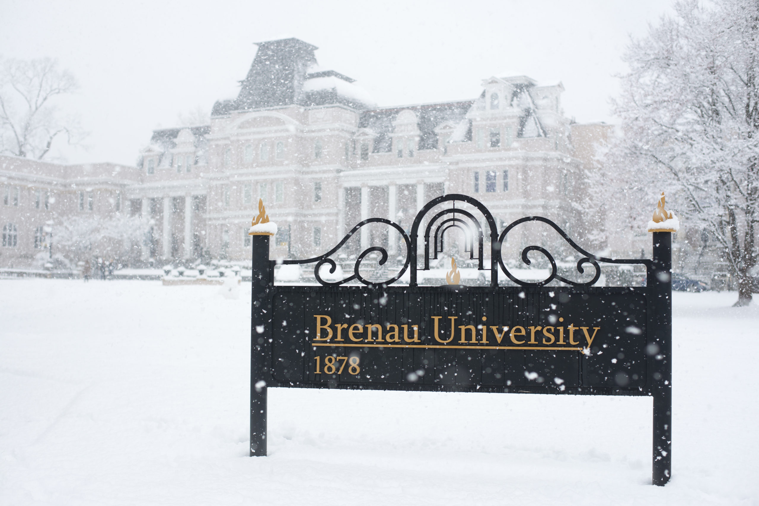 Snow Day in Pictures at Brenau University